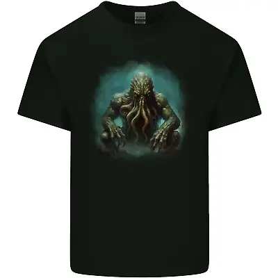 Kraken Under The Ocean Cthulhu Poseidon Mens Cotton T-Shirt Tee Top • $19.50