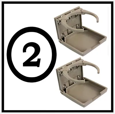 2 Beige Mercedes Benz Stock Factory Look E300 Cupholder Cup Drink Holder W124 • $19.97