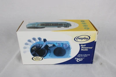$32.49 • Buy Freeplay Self Powered Energy Radio S360 RP/Clear Blue MG New Open Box A247