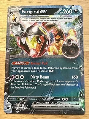 Farigiraf Ex - 108/162 - Ultra Rare - Temporal Forces - NM/M - Pokemon Card • $4.49