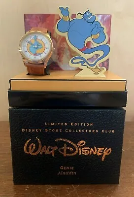$95.99 • Buy Vintage 1993 Disney Store Aladdin Genie Limited Edition Collector's Series Watch