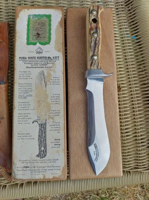 $2000 • Buy .Pre 1964 Vintage Puma White Hunter 6377 Pumaster Steel Knife