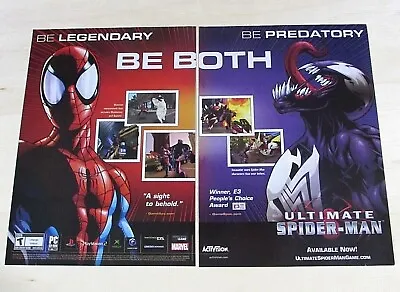 £16.69 • Buy Ultimate Spider-Man Original 2005 Ad Print XBox PS2 Promo Video Game Wall Art