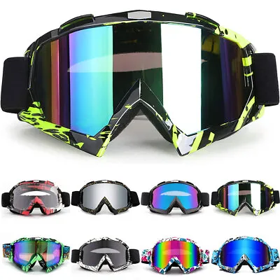 Motorcycle OffRoad Racing Goggles ATV Dirt Bike Eyewear Motocross MTB MX Glasses • $14.39