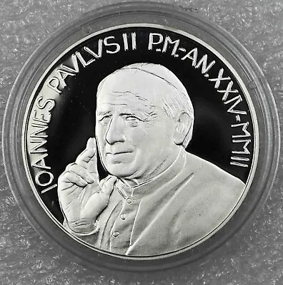 Vatican 5 Euro 2002 John Paul II Project Of Peace And Unity NO BOX/NO COA [4430 • $99