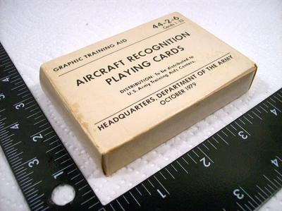 $9.87 • Buy  Aircraft Recognition Playing Cards/Graphic Training Aid 44-2-6  - U.S.A. C.1979