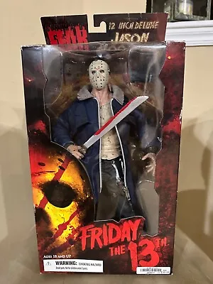 NEW Mezco Cinema Of Fear Deluxe Jason Voorhees Friday 13th 12  Action Figure • $125