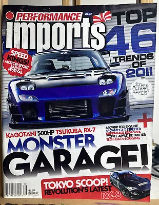 Performance Imports Magazine No. 133 In Ok Condition • $7.99