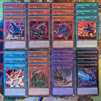 YuGiOh DUNE Dinosaur Common Deck Core 24cd (8 Playsets) Mint 🦖🦕 • £10.99