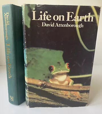 Life On Earth Hardback Book By David Attenborough 1979 - First Book Club Edition • £14.99