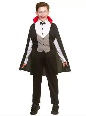 Kids Halloween Blood Thirsty Vampire Costume Age 5 - 7 Yrs Fancy Dress • £24.99