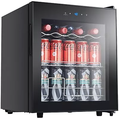 1.6 Cu.ft Freestanding Wine Refrigerator Cooler Mini Fridge 45 Can Capacity • $143.94