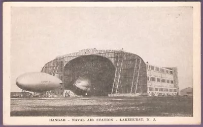 Lakehurst New Jersey Naval Air Station Dirigibles & Hangar Circa 1920s • $9.99