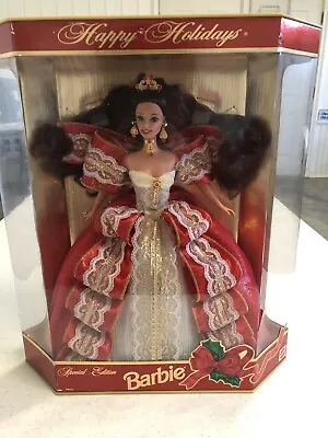1997 Happy Holidays Special Edition Barbie Doll Box Misprint Edition NIB • $102