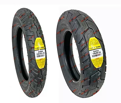 Dunlop Motorcycle Tires D404 100/90-19 Front 150/80-16 Rear Set Street • $237.37