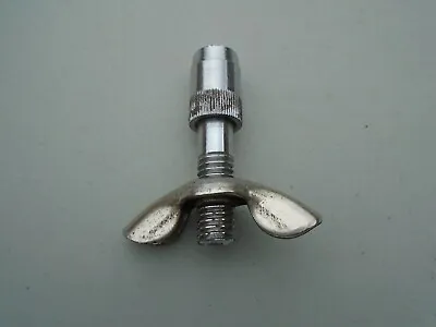 Vintage Slingerland Flush Base Cymbal Stand Bottom Wing Nut Threaded Post-vg! • $54.95