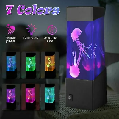 $16.99 • Buy Jellyfish Aquarium LED Multicolor Lighting Fish Tank Mood Lamp Night Light USB