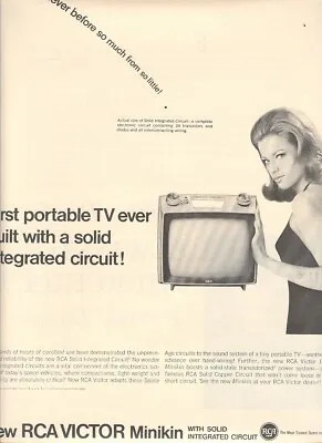 !966 RCA Victor Minikan Portable  TV   Ad Free Shipping • $12