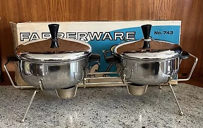 Vintage Farberware Pot Pan Casserole Stainless Buffet Chaffing Warmer NEW In Box • $79.99