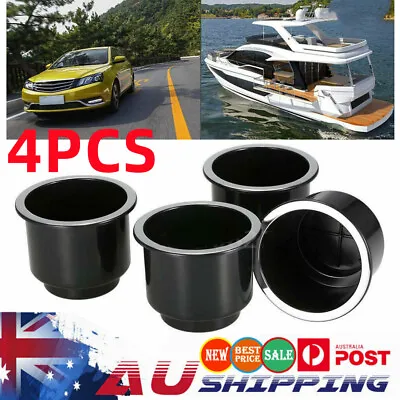 $14.99 • Buy 4pcs Universal Drink Cup Holder Insert For Boat/Marine/Camper/Truck/RV Marine AU