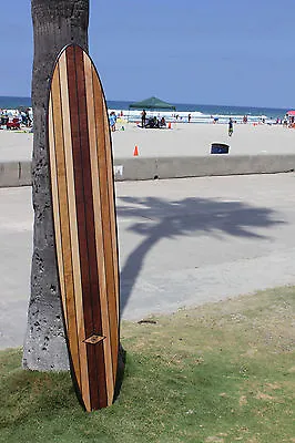 Wood Surfboard Art Bar Top Shower Vintage Hawaiian Tiki Bar Decor • $429
