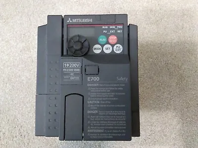 Mitsubishi FR-E720S-050SCFrequency Inverter Motor Drive In 1x 230ac Out 3x 230ac • £45