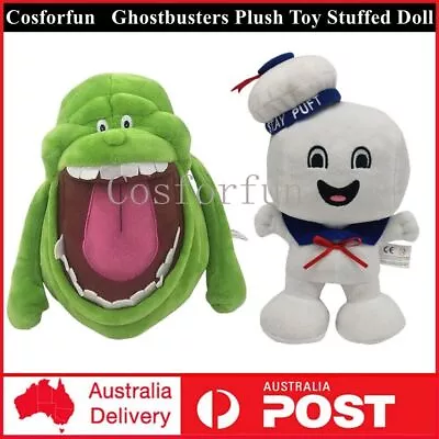 Ghostbusters Plush Toys Marshmallow Man/Slimer Green Ghost Stuffed Doll Kid Gift • $22.89