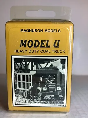 MAGNUSON MODELS #936  Mack Model U Heavy Duty Coal Dump Truck  KIT  H.O. 1:87 • $24.99