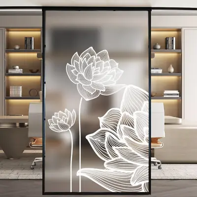 Chinese Retro Window Film Frosted Glass Sticker Stained Door Home Decor Fashion • $9.72