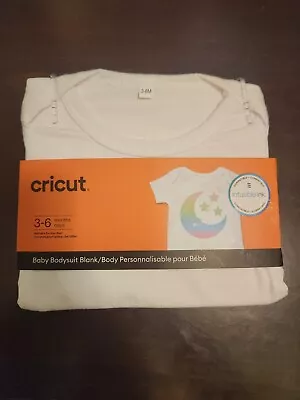 Cricut Baby Bodysuit White Blank Ages 3-6 Months Ready To Personalize NEW • $12.99