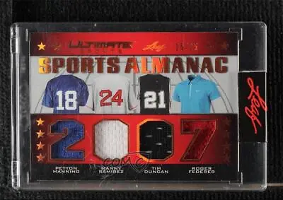 2021 Leaf Ultimate Sports Almanac Bronze /25 Peyton Manning Manny Ramirez HOF • $87.65