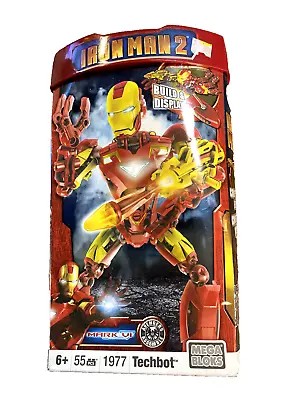 Mega Bloks Iron Man 2 Mark VI 55 Pcs 1977 Techbot Build & Display W/ Launcher  • $22.99