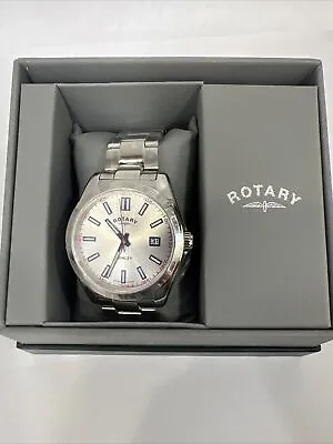 Rotary Henley Men's Silver Dial Watch GB05180/59. RRP:£195. Offers Welcome! • £89