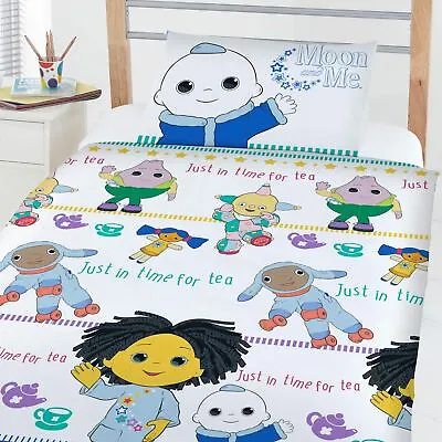 £16.95 • Buy Moon And Me Tea Time Junior Duvet Cover Set Reversible Pillowcase Cot Bedding