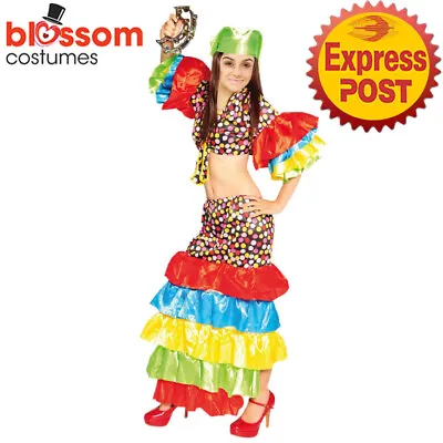 JDP53 Womens Spanish Rumba Carnival Flamenco Latin Dancer Samba Mexican Costume • £18.13