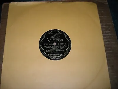 1927 Victor Scroll 78/Paul Whiteman And His Orchestra/E • $4