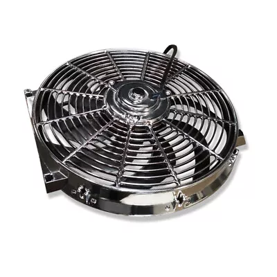 14  Chrome Heavy Duty Electric Radiator Reversible Fan 1900 CFM For SBC BBC 350 • $63.15