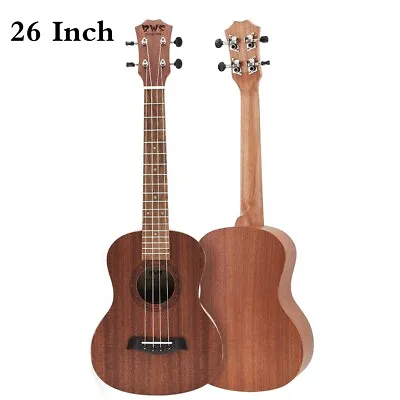 $51.69 • Buy 26 Inch Mahogany Ukulele Tenor Ukelele Uke Hawaii Guitar 18 Fret For Beginner