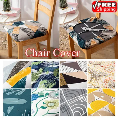 $8.79 • Buy Stretch Dining Chair Seat Covers Removable Seat Cushion Slipcovers Protector~