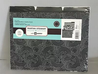 Martha Stewart Home Office With Avery 6- Letter-Size Folders 3 Tab 3 Patterns • $24.99