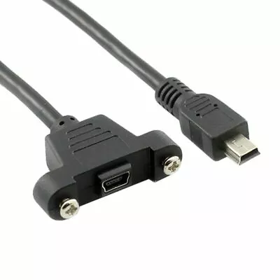 Mini USB 5Pin Male To Female Extension Adapter Cable Panel Mount Type 5Pin Cable • $5.99