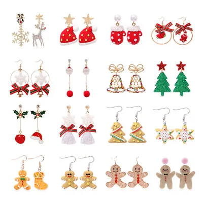 Colourful Christmas Earrings Collection Festive Holiday Sparkle For Your Ears • $2.98
