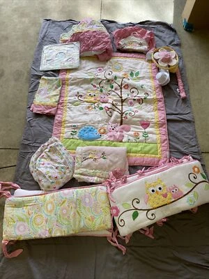$199.99 • Buy Rare ~ KidsLine By Dena Happi Tree 12 Piece Nursery Set Including Musical Mobile