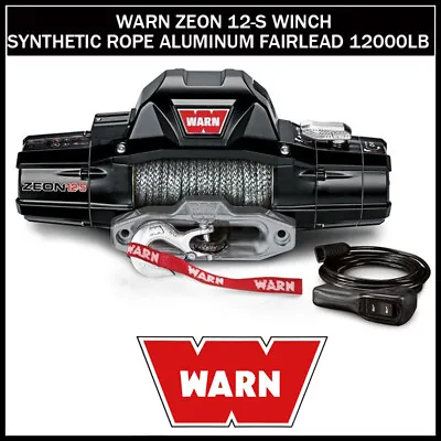 $1689.99 • Buy WARN 95950 ZEON 12S 12000 Lb Premium Series Winch 80' Synthetic Rope Hawse 12-S