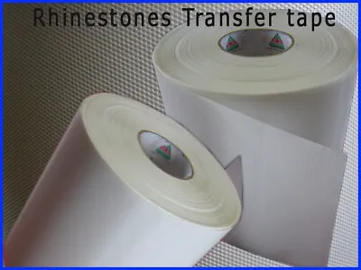 HEAVY Iron On Diamante Rhinestone Hotfix Transfer Mylar Paper Tape SOLD BY METER • £2.50