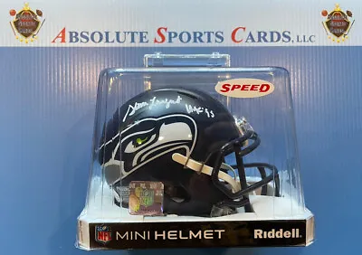 STEVE LARGENT Autographed Riddell Speed Mini Helmet | SEAHAWKS | HOF | BAS COA • $79.99