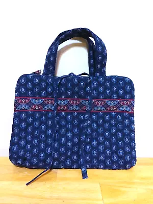 Vintage Vera Bradley Bible Cover / Book Cover Bag In Classic Navy With Paisley • $39.99