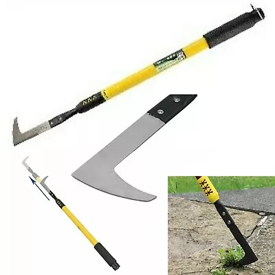 Telescopic Patio Paving Garden Slab Weeding Knife Remover Tool Extendable 69-97 • £8.45