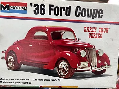 Monogram 7554 1936 Ford Coupe Early Iron Kit 1/24 McM Niob • $59.88