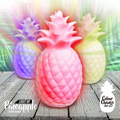 Pineapple Mood Light Colour Changing Bedroom Bedside Table Lamp Lighting Gift • £8.95